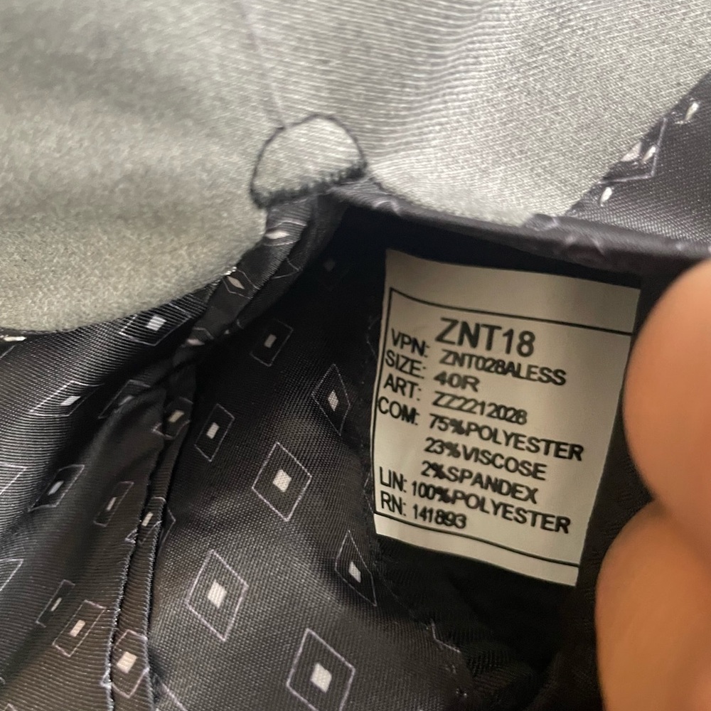 Nordstrom Znt18 Alessio Light Grey suit 40R slim fit - Picture 5 of 11